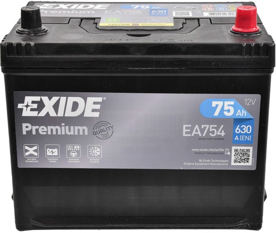 Батарея акумуляторна EA754 EXIDE