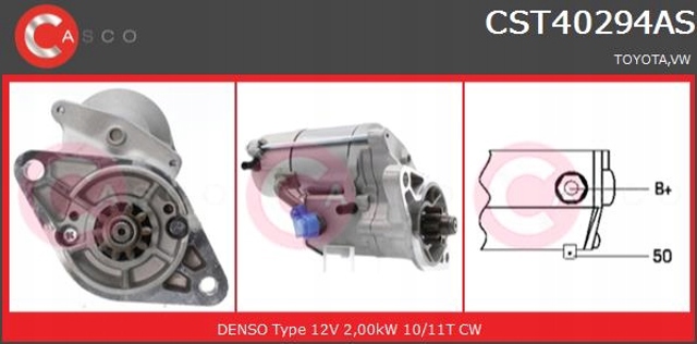 Стартер 12v 2.0kw - casco cst40294as