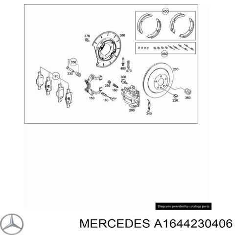 Скоба супорту заднього A1644230406 MERCEDES