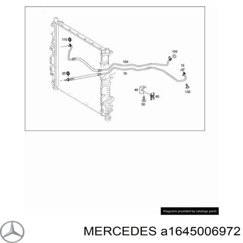 Трубка/шланг охолодження АКПП, обратка A1645006972 MERCEDES