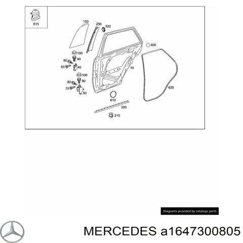 Двері задні, праві A1647300805 MERCEDES