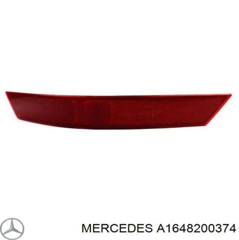 Лівий відбивач бампера A1648200374 MERCEDES