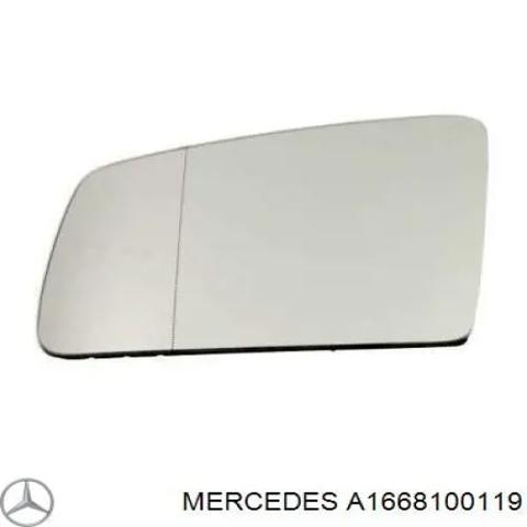 Дзеркальний елемент дзеркала заднього виду, лівого A1668100119 MERCEDES