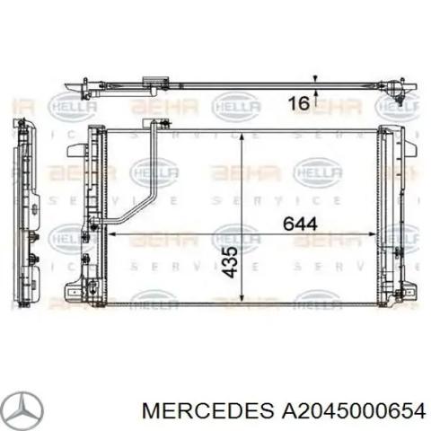 Радіатор кондиціонера A2045000654 MERCEDES