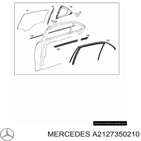 Вікно задніх дверей A2127350210 MERCEDES