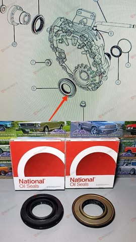 Сальник півосі переднього моста, правої 711116 NATIONAL