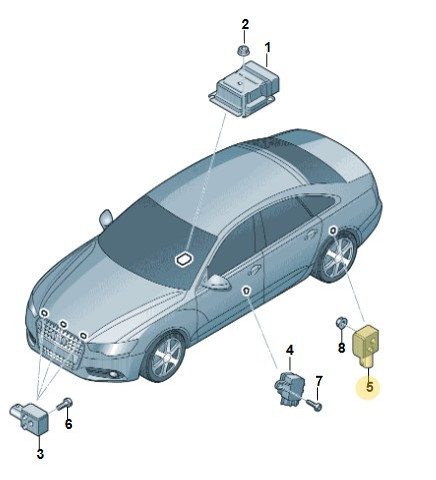 Датчик AIRBAG передній 4H0959643 VAG