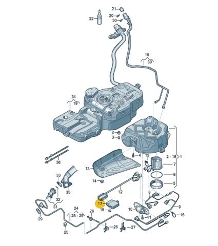 Блок управління AD BLUE 4L0907355B VAG