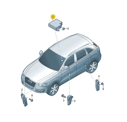 Модуль-процесор керування подушки безпеки 8R0959655G VAG