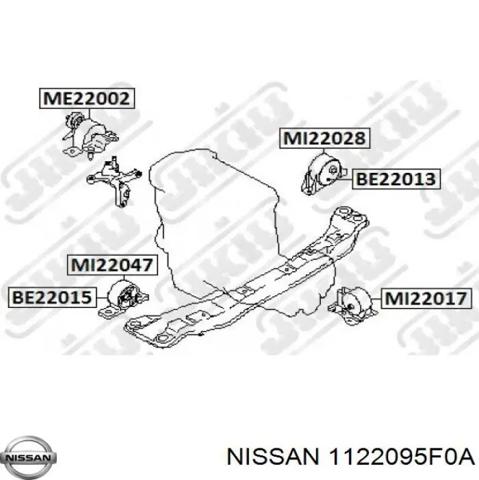 Ліва опора двигуна 1122095F0A NISSAN