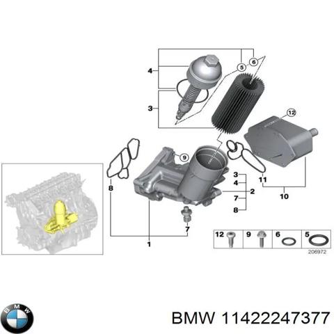 Корпус маслофільтра 11422247377 BMW