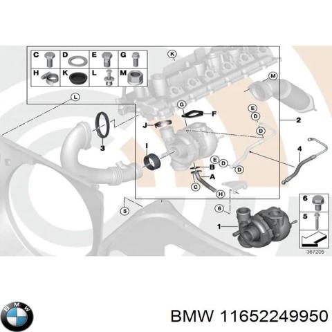 Турбонаддув 11652249950 BMW
