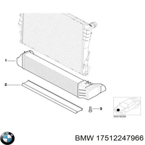Радіатор інтеркулера 17512247966 BMW
