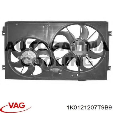 Кожух вентилятора 1K0121207T9B9 VAG