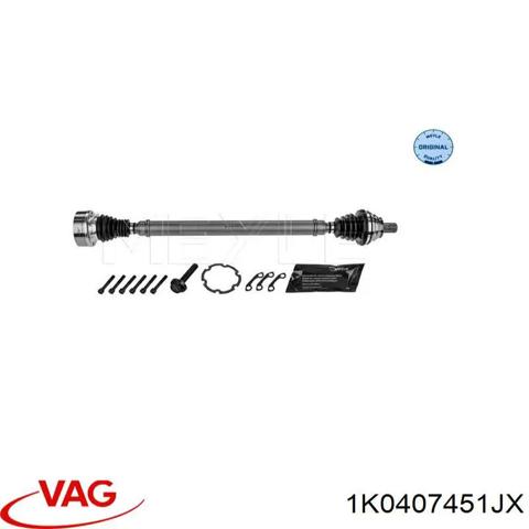 Піввісь передня ліва 1K0407451JX VAG