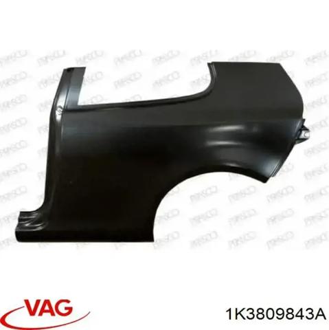Крило заднє 1K3809843A VAG