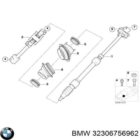 Вал рульової колонки, нижній 32306756962 BMW