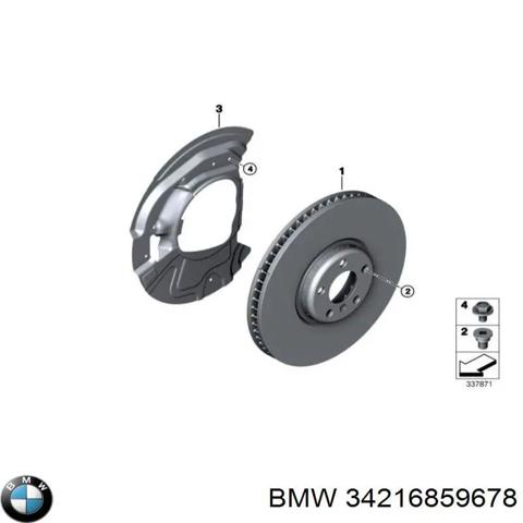 Дискові гальма 34216859678 BMW