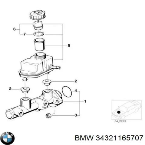 Бачок головного циліндру зчеплення 34321165707 BMW
