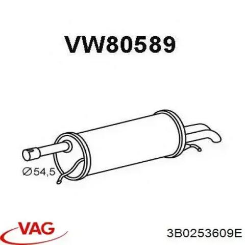 Глушник вихлопних газів кінцевий 3B0253609E VAG