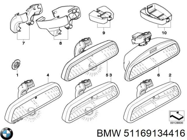Дзеркало заднього виду 51169134416 BMW