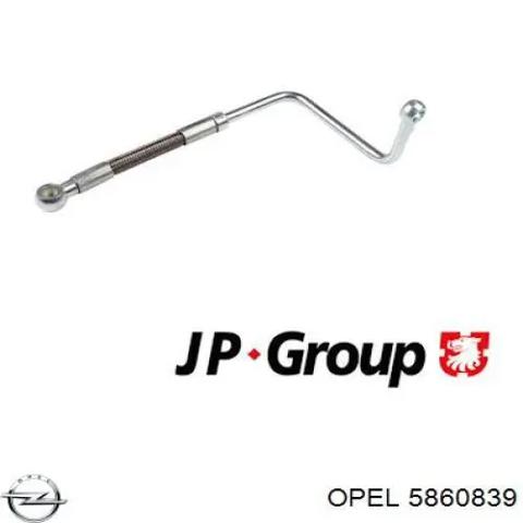 Трубка/шланг подачі масла до турбіни 5860839 OPEL