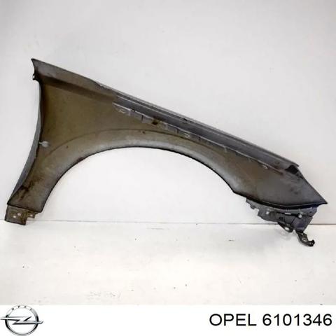 Переднє ліве крило 6101346 OPEL