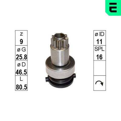 Бендикс стартера ZN1108 ZEN