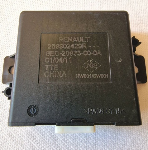 Модуль (блок ЕБУ) управління парктроніком 259902429R RENAULT
