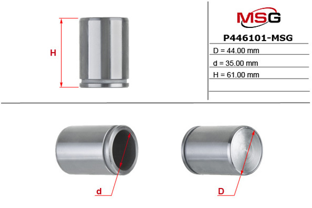Поршень супорта гальмівного, заднього P446101MSG MS GROUP