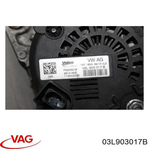 Авто генератор 03L903017B VAG