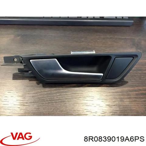 Ручка задніх дверей, внутрішня, ліва 8R0839019A6PS VAG