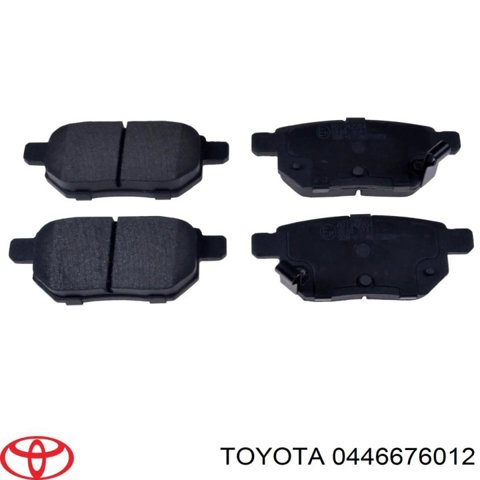 Колодки гальмові задні, дискові 0446676012 TOYOTA