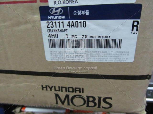 Колінвал двигуна 231114A010 HYUNDAI