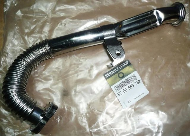 Шланг (патрубок) радіатор EGR, подача 8200889758 RENAULT
