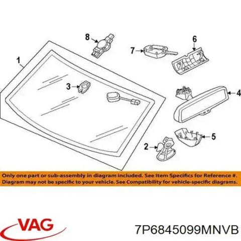 Вікно вітрове 7P6845099MNVB VAG