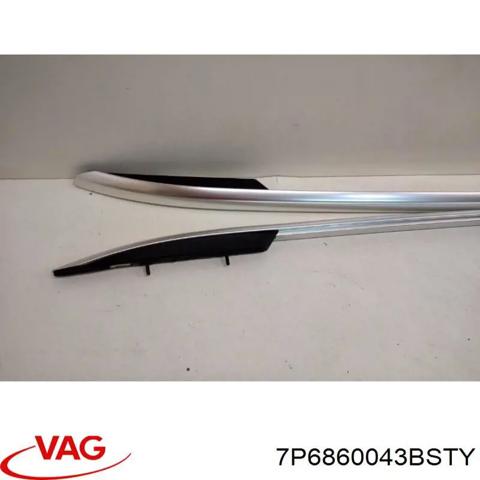 Рейлінг даху лівий 7P6860043BSTY VAG