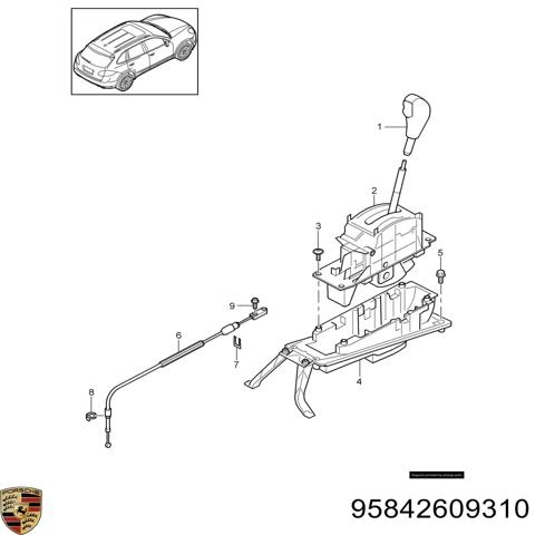 Привід управління механізмом перемикання передач 95842609310 PORSCHE