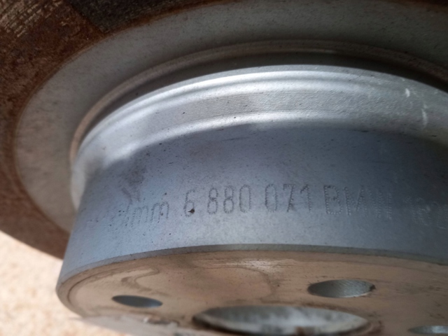 Дискові гальма 6880071 BMW