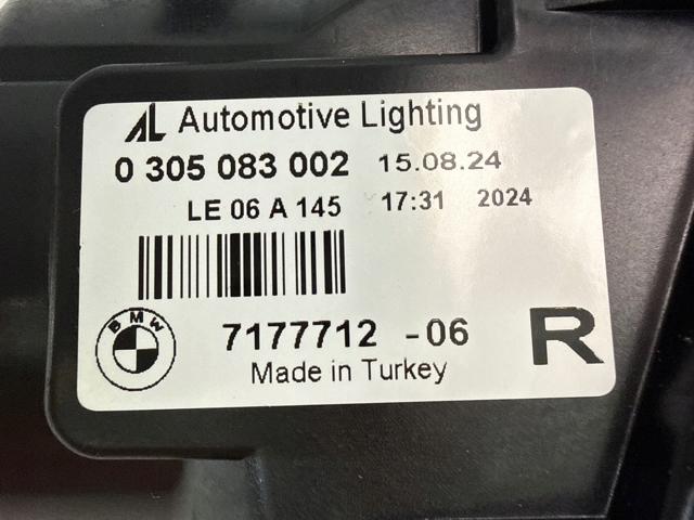 Права протитуманні фари 7177712 BMW