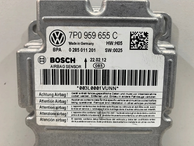 Модуль-процесор управління подушки безпеки 7P0959655C PORSCHE