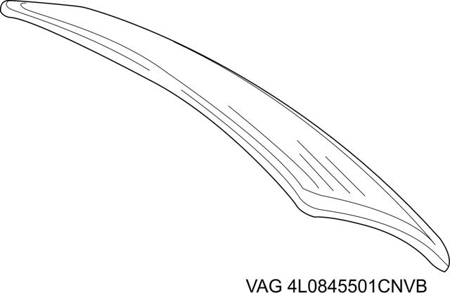 Скло третіх/п'ятих дверей 4L0845501CNVB VAG