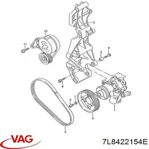 Насос ГУР (підсилювача керма) 7L8422154E VAG
