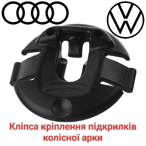 Пістон (кліп) кріплення підкрилки переднього крила 4F0825429A VAG
