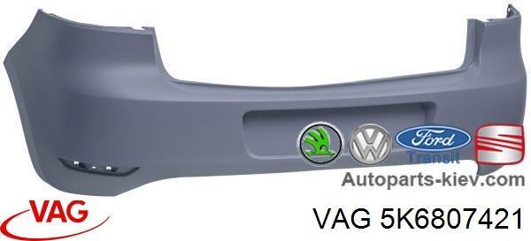 Volkswagen golf 6 бампер задній хетчбек 09-14 5K6807421