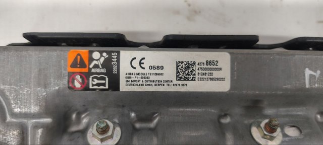 Подушка безпеки, водійська, AIRBAG, захисту колін 85105993 GM