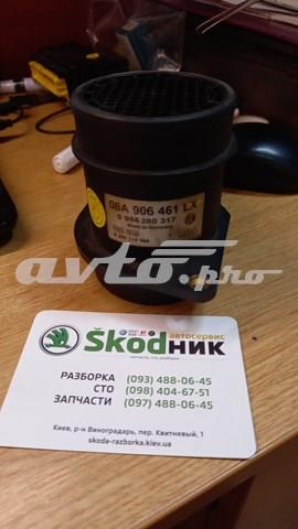 Датчик масової витрати повітря 06A906461LX VAG