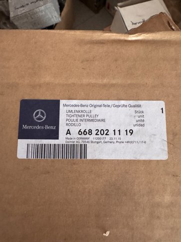 Ролик приводного ременя, паразитний A6682021119 MERCEDES