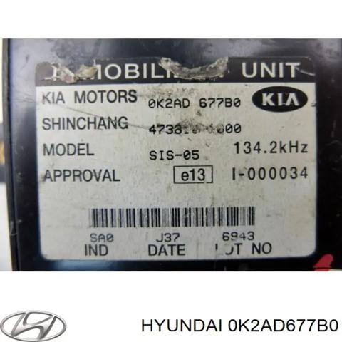Модуль управління іммобілайзера (ЕБУ) 0K2AD677B0 HYUNDAI