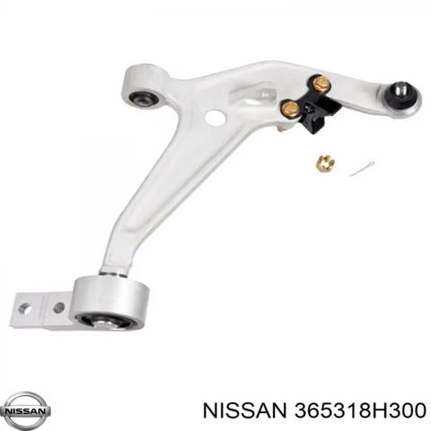 Трос ручного гальма задній, лівий 365318H300 NISSAN